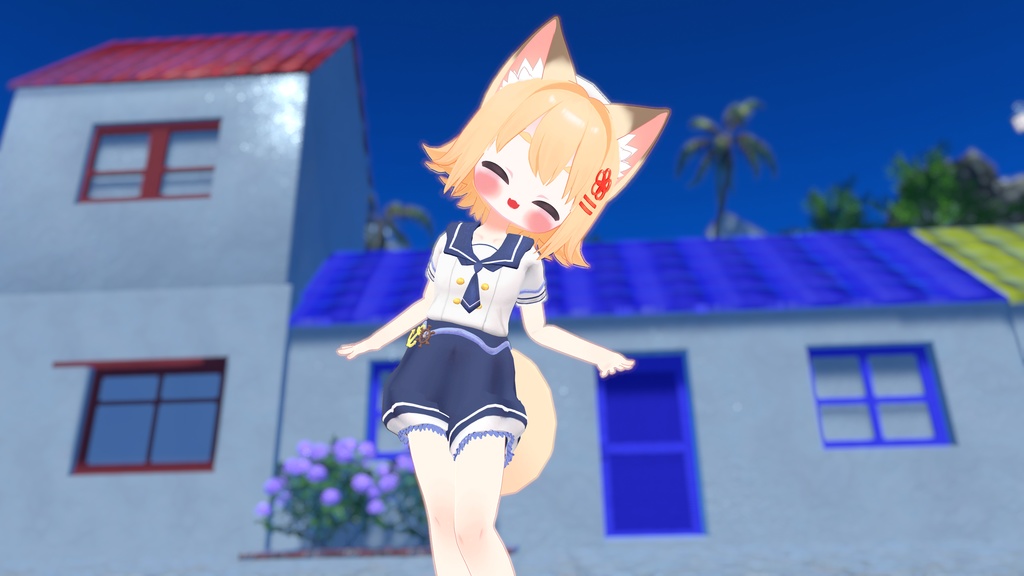 きなこちゃん用【マリンセーラー・スカート&ズボン】