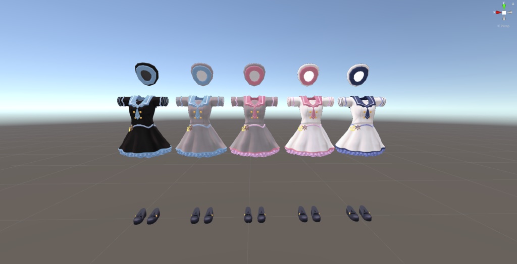 きなこちゃん用【マリンセーラー・スカート&ズボン】