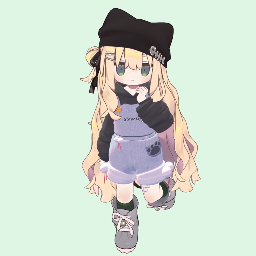 【4アバター対応】ねこねこオーバーオール