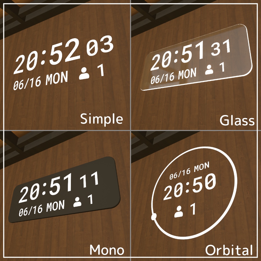 【cluster用】ウォールクロック