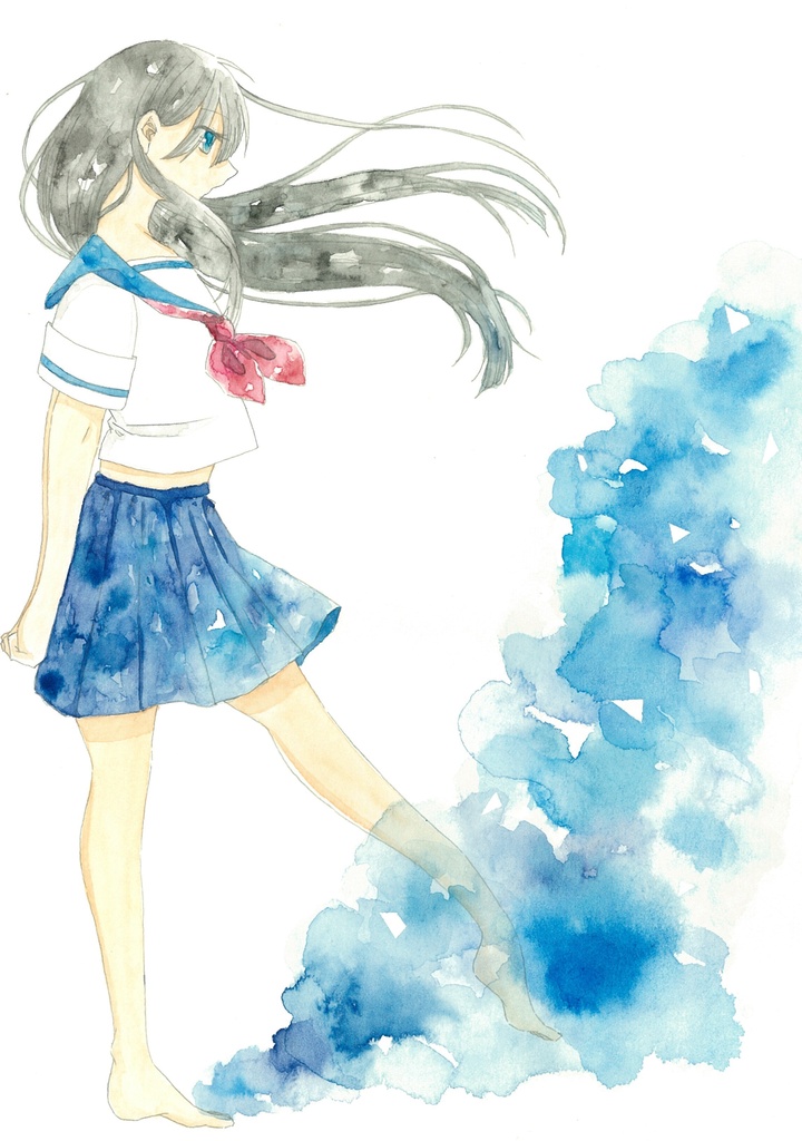【蹴る】原画