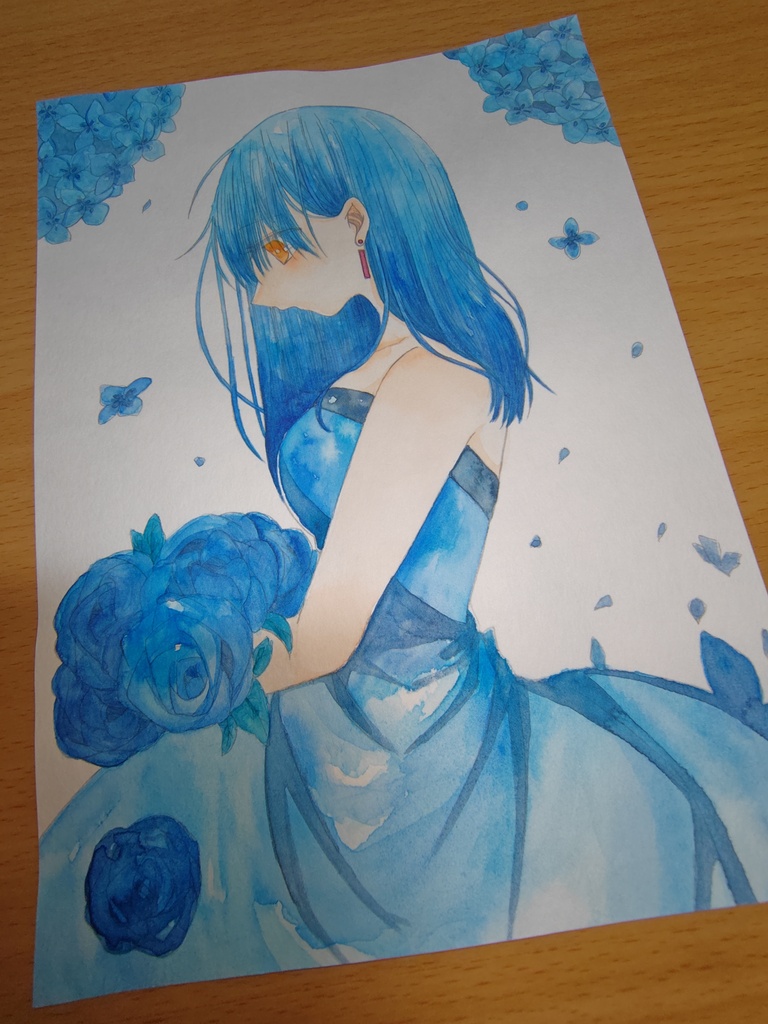 【蒼に染められる】原画