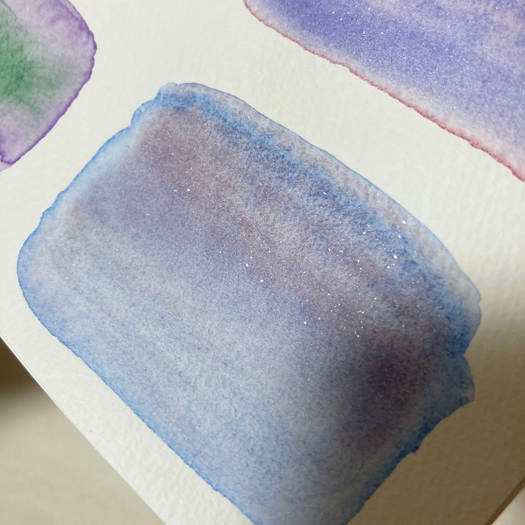 分離色 <紫陽花ブルー ラメ> 自作絵の具