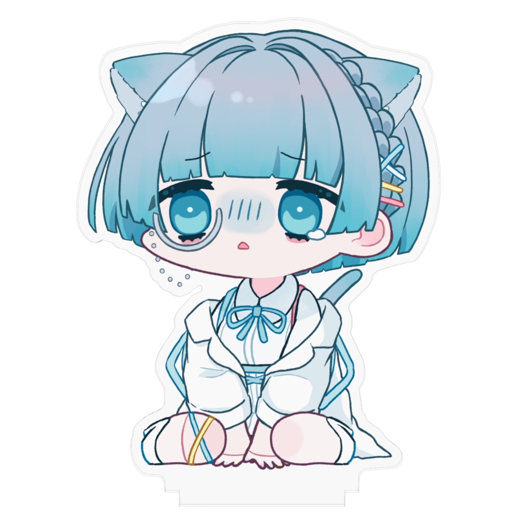 「ミニioちゃん(絶望ネコチャンver)」のアクリルフィギュア