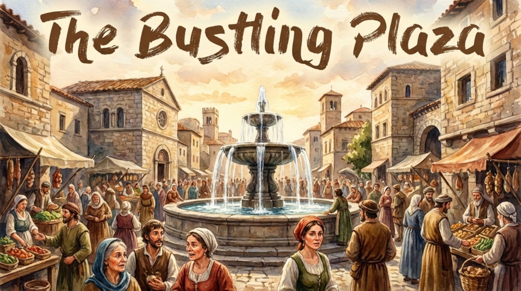 【フリーBGM】The Bustling Plaza