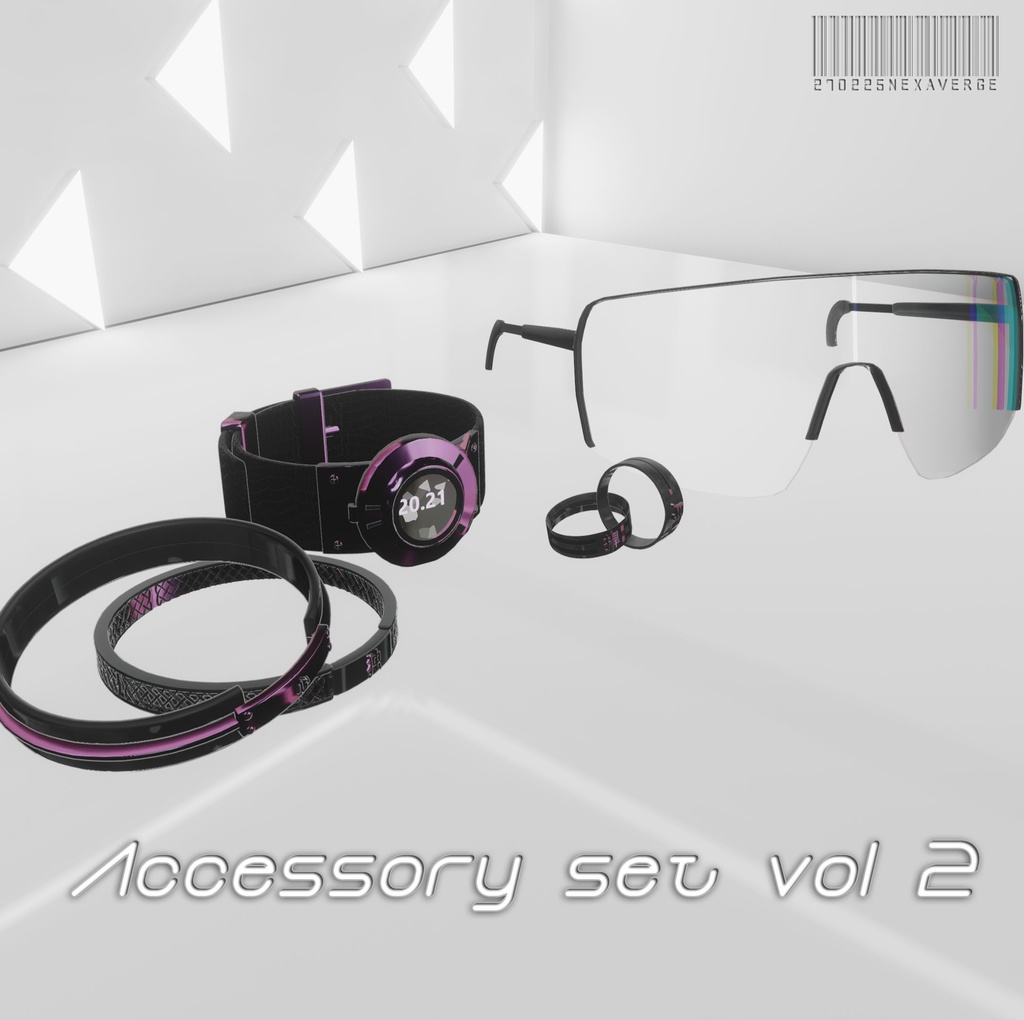 VRChat - NV Accessory Bracelet,Ring,Watch,Eyeglasses Vol 2