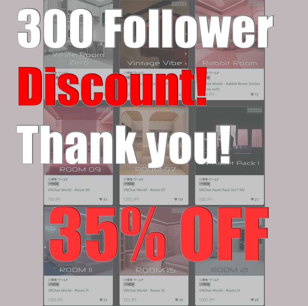 300+ Follower Discount Gift! 35% OFF