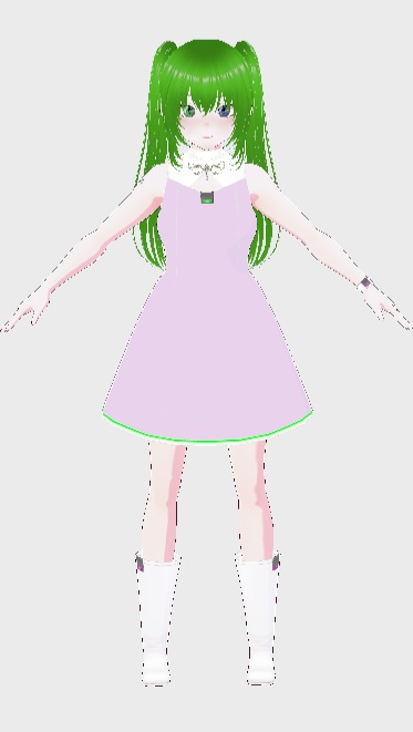 3Dアバター　ベル　VRChat 
