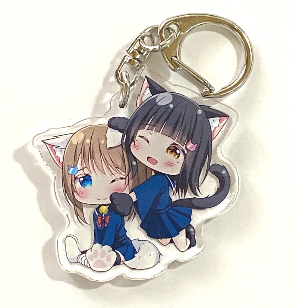 幼馴染百合のなかよしにゃんにゃんアクリルキーホルダー