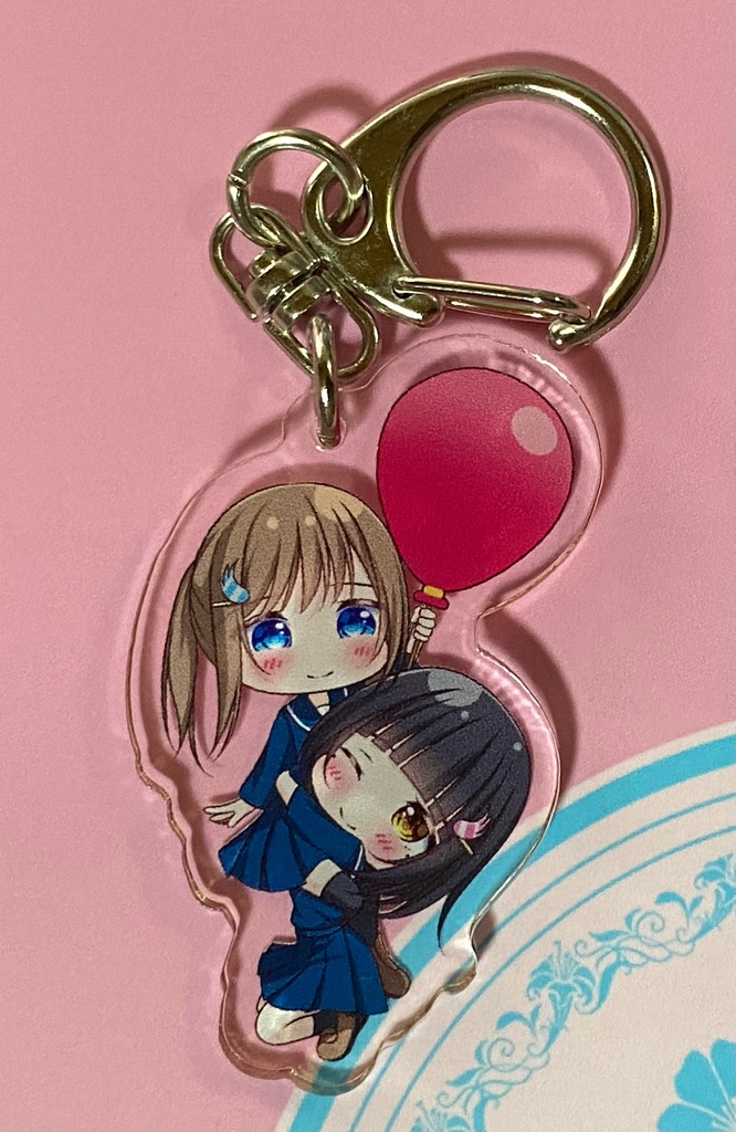 幼馴染百合のぷかぷか風船アクリルキーホルダー