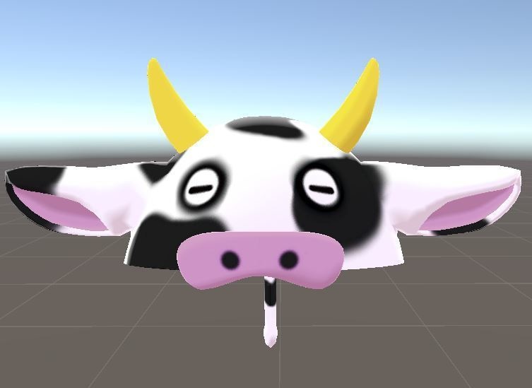 牛のかぶりもの【VRChat想定】