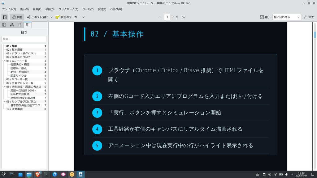 旋盤NCシミュレーター【プロ版・買い切り】ブラウザで動く工具経路確認ソフト ダウンロード版