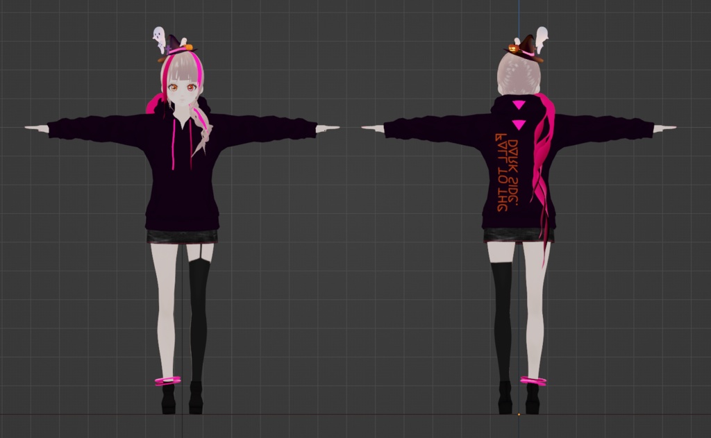 【VRMアバター】cluster向けVRM Halloween -SISTERS-