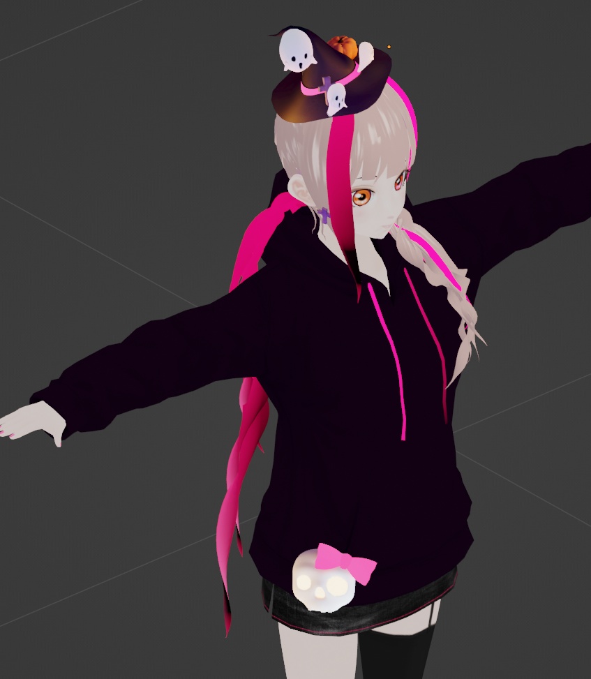 【VRMアバター】cluster向けVRM Halloween -SISTERS-