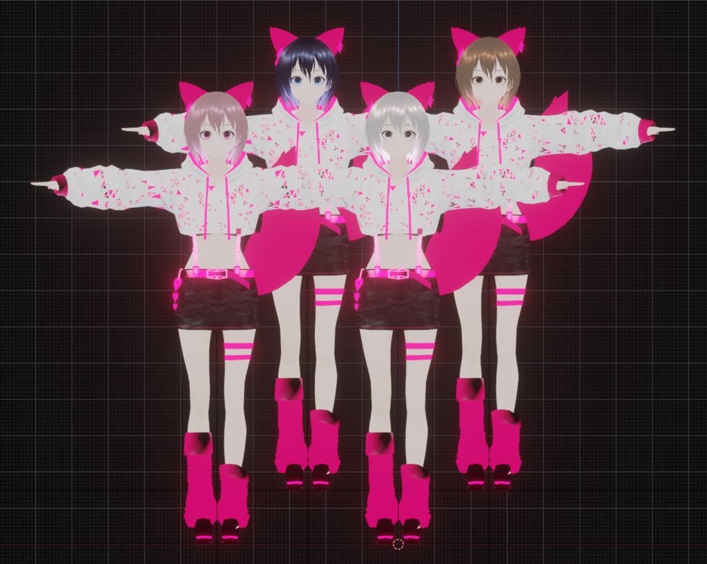 【cluster向けVRMアバター】CAT -SISTERS-