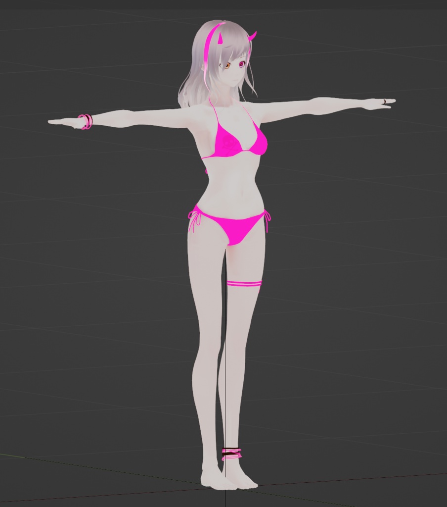 【cluster向けVRMアバター】Bikini -SISTERS-