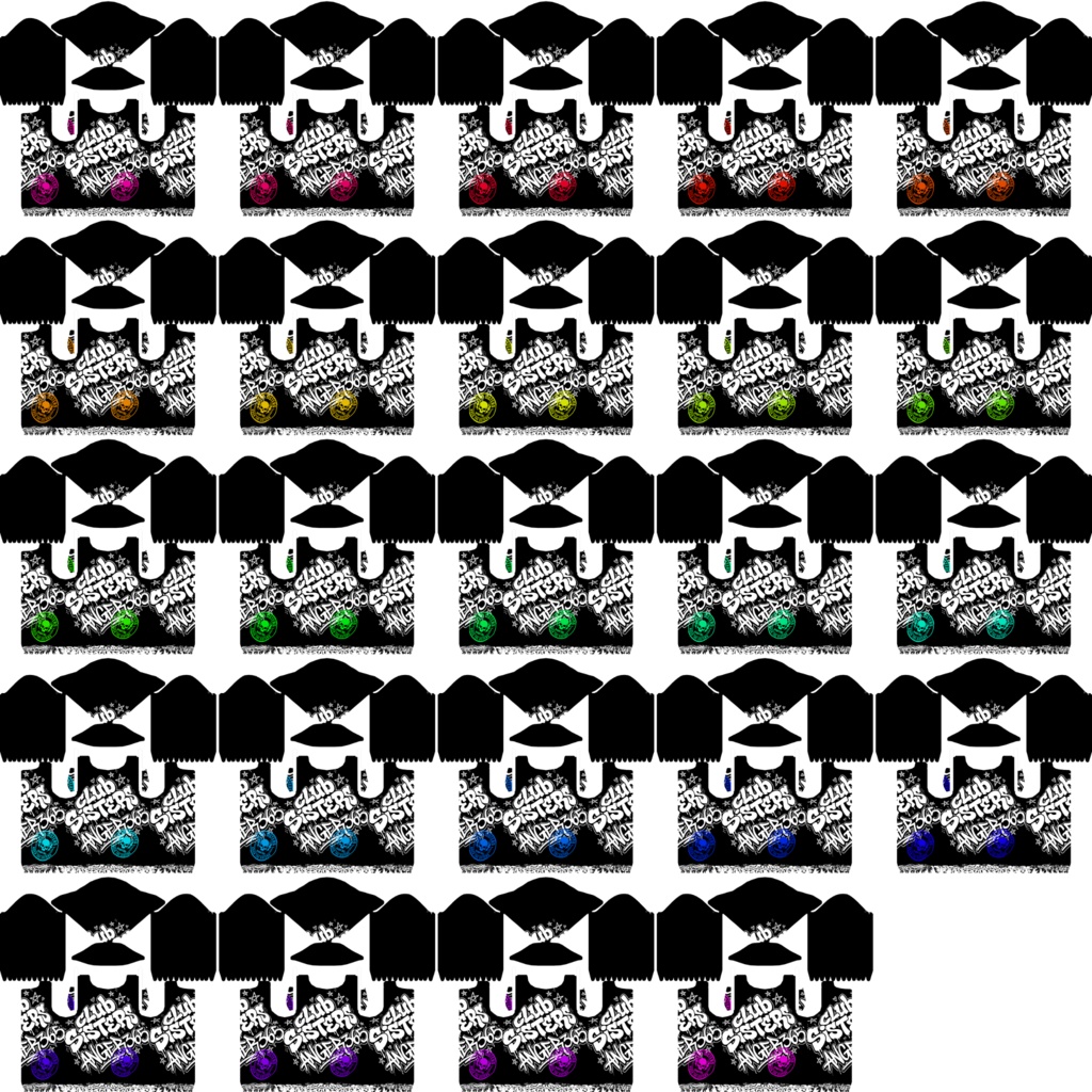 【VRoid用フードパーカー】ANGER365 応援用