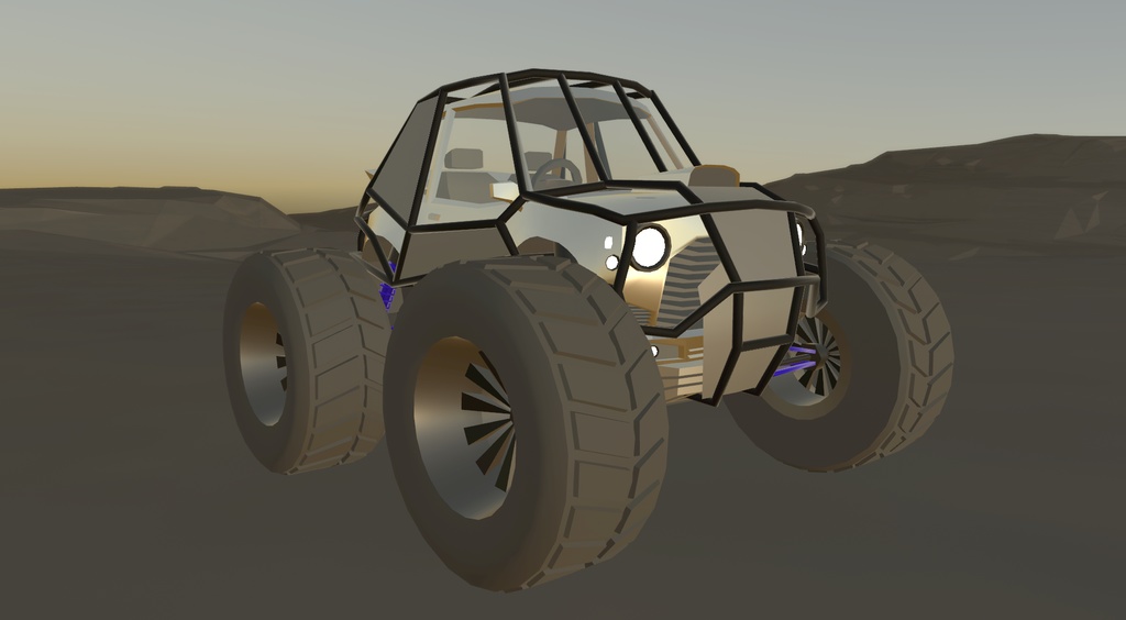 【cluster向け設定済み乗り物】ローポリカーモデル - Car2024 -