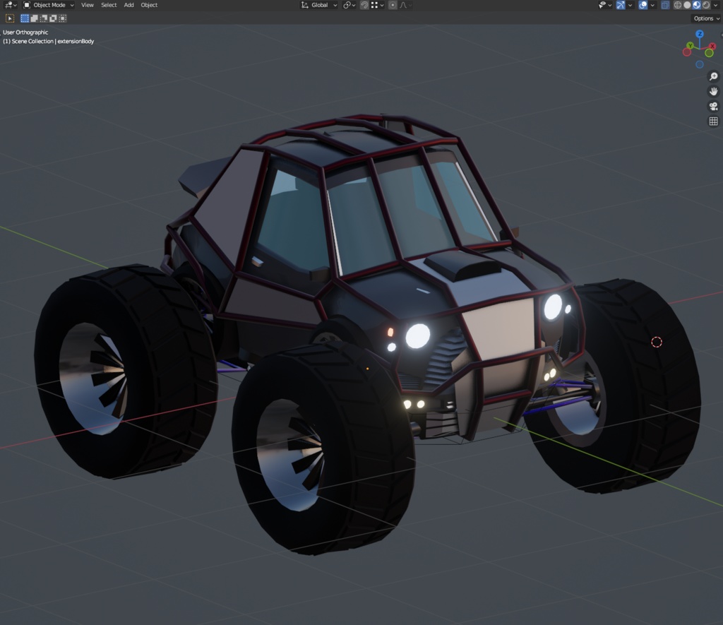【cluster向け設定済み乗り物】ローポリカーモデル - Car2024 -
