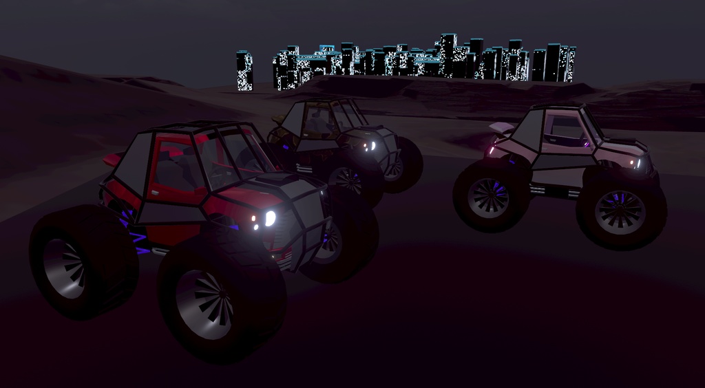 【cluster向け設定済み乗り物】ローポリカーモデル - Car2024 -