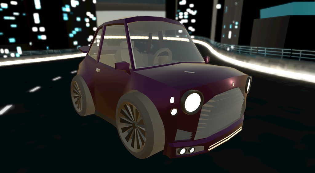 【cluster向け設定済み乗り物】ローポリカーモデル - Car2024 -