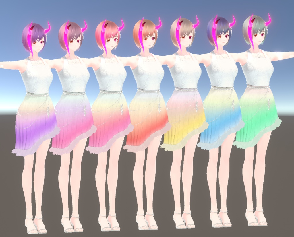 【cluster向けVRMアバター】SSS -SISTERS-