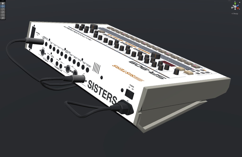 【3Dモデル】リズムマシン SR-909