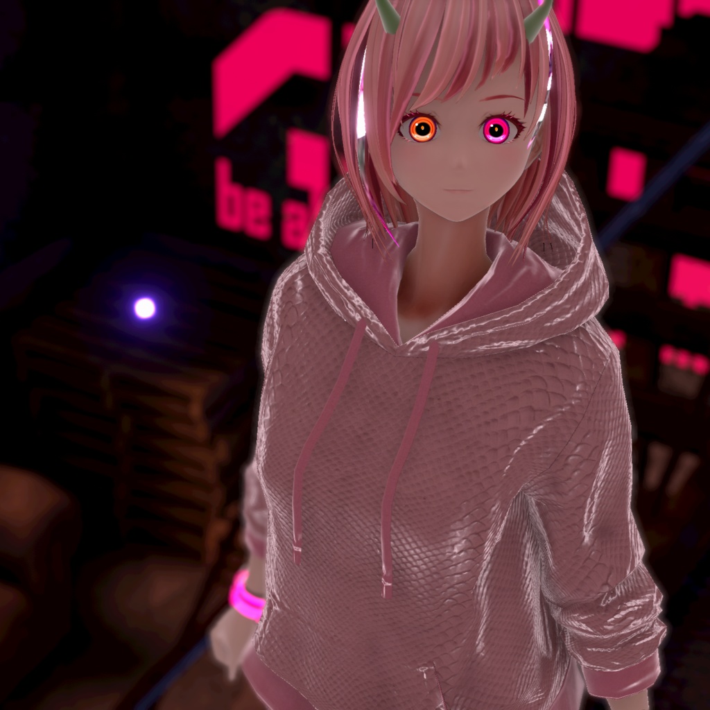 【VRoidテクスチャ】蛇革フードパーカー-2025 Snake-