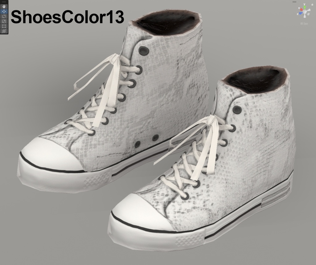 【VRoidテクスチャ】蛇革スニーカー -2025 Snake-