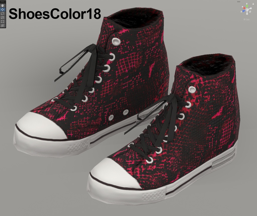 【VRoidテクスチャ】蛇革スニーカー -2025 Snake-