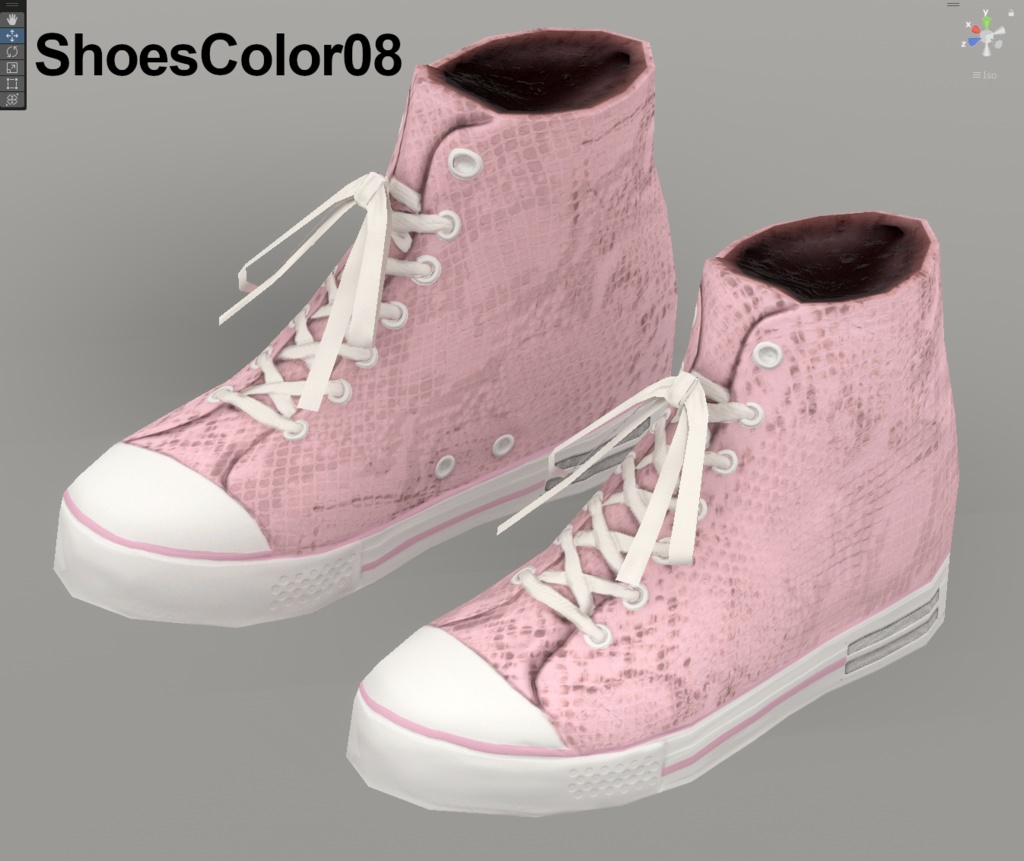 【VRoidテクスチャ】蛇革スニーカー -2025 Snake-