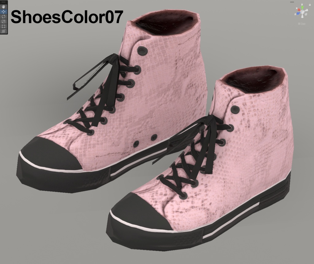 【VRoidテクスチャ】蛇革スニーカー -2025 Snake-