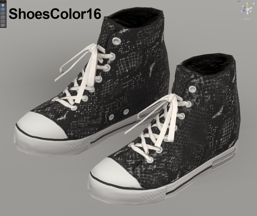 【VRoidテクスチャ】蛇革スニーカー -2025 Snake-