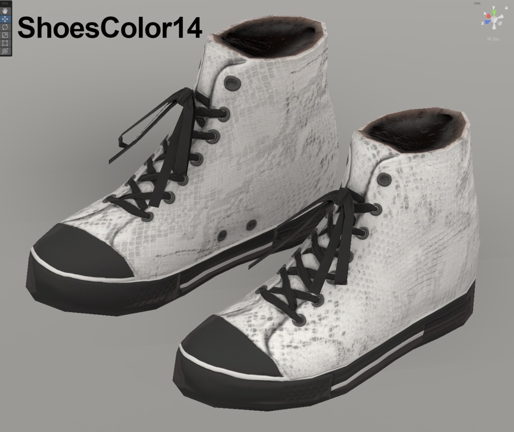 【VRoidテクスチャ】蛇革スニーカー -2025 Snake-