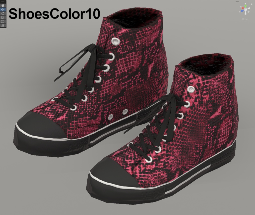 【VRoidテクスチャ】蛇革スニーカー -2025 Snake-