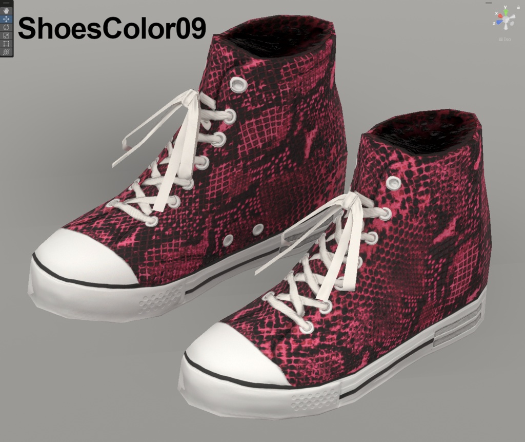 【VRoidテクスチャ】蛇革スニーカー -2025 Snake-