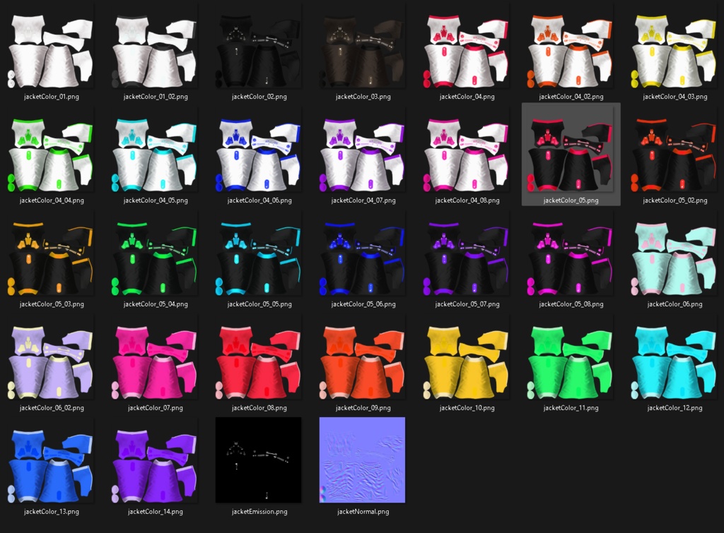 【 VRoidテクスチャ & XWear 】Cyberミリタリーボディースーツ & ジャケット