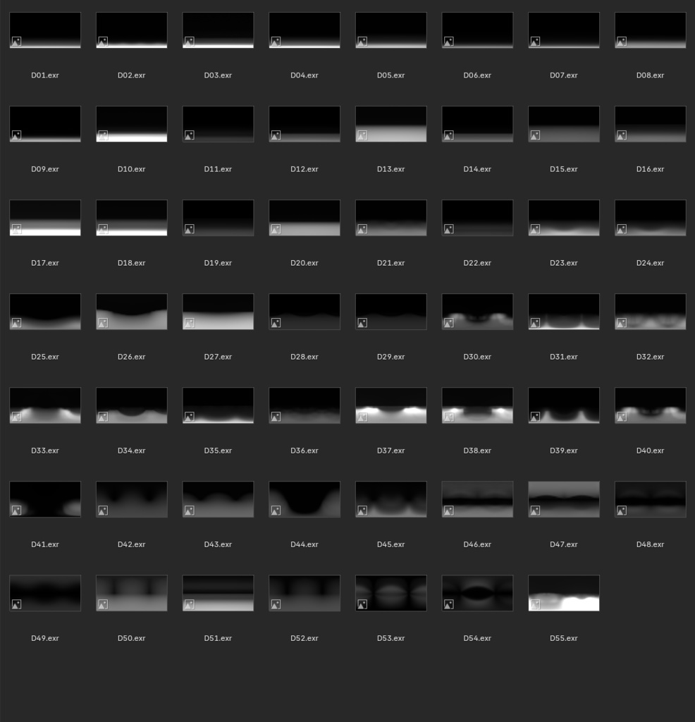 Unity Point Light用 Cookieテクスチャー55種