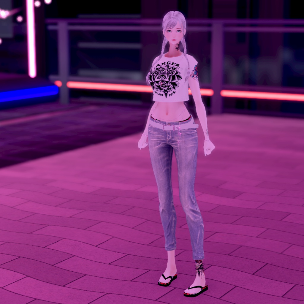 【VRChat & VRMアバター】-SISTERS- MSV & 追加専用SlimDenim