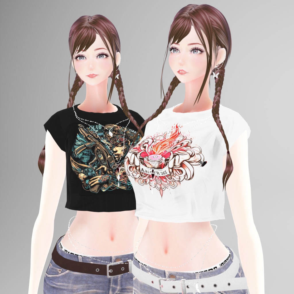 【VRChat & VRMアバター】-SISTERS- MSV & 追加専用SlimDenim