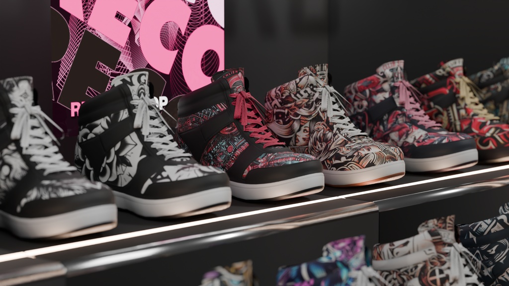 【XWear衣装】スニーカー & 専用Design Texture★