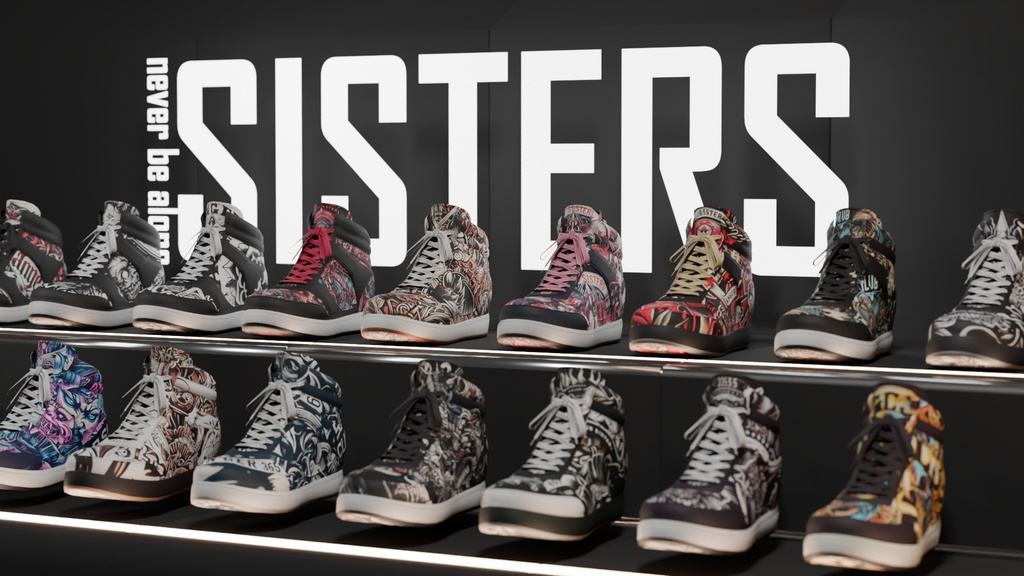 【XWear衣装】スニーカー & 専用Design Texture★