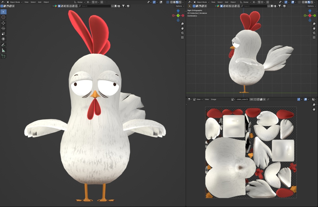 【VRMアバター】-ニワトリのSilly-