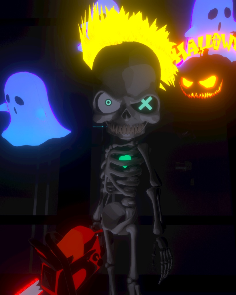 【VRMアバター】-ガイコツのSkullSan-