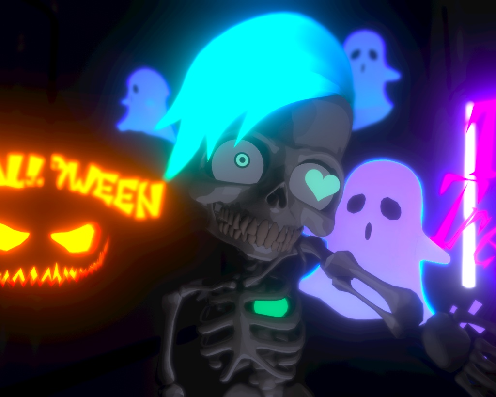 【VRMアバター】-ガイコツのSkullSan-