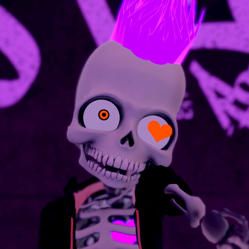 【VRMアバター】-ガイコツのSkullSan-