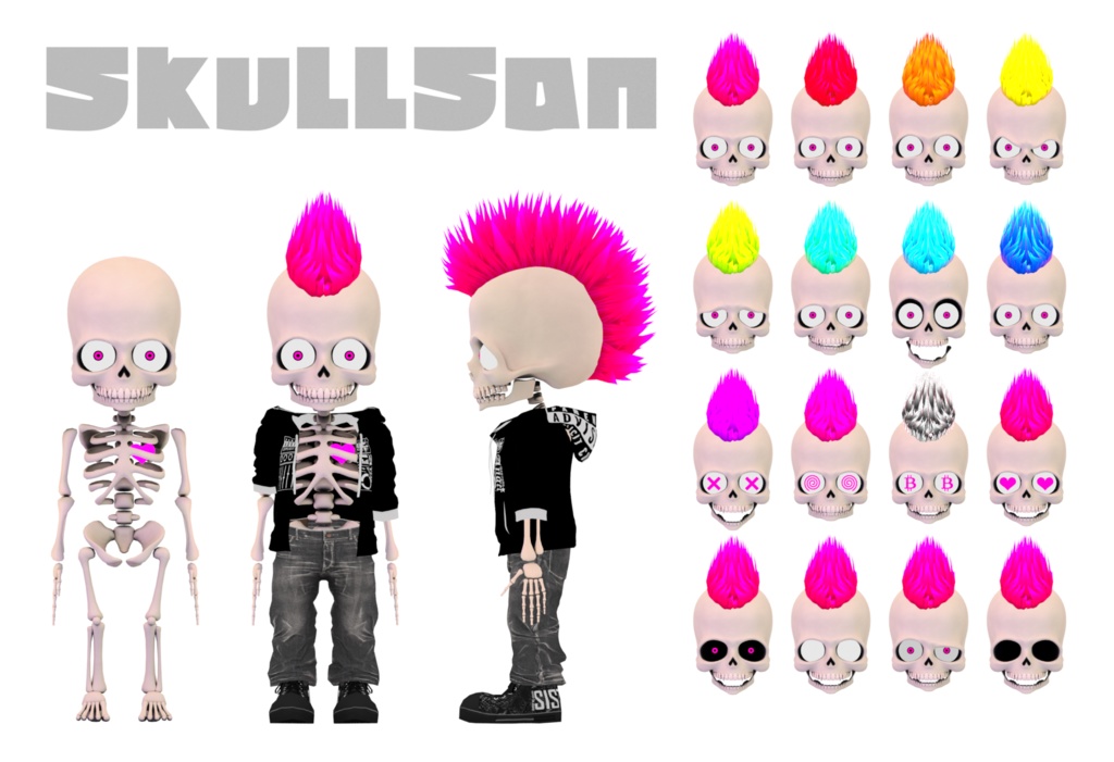 【VRMアバター】-ガイコツのSkullSan-
