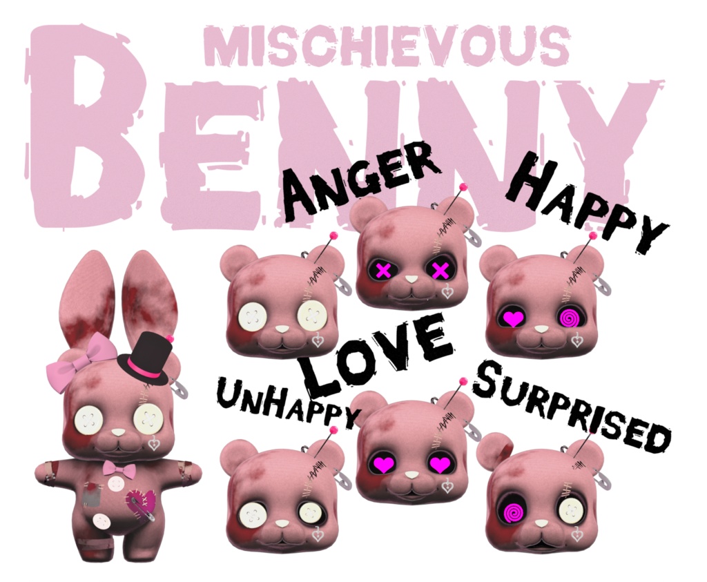 【VRMアバター】-いたずら好きのBenny-