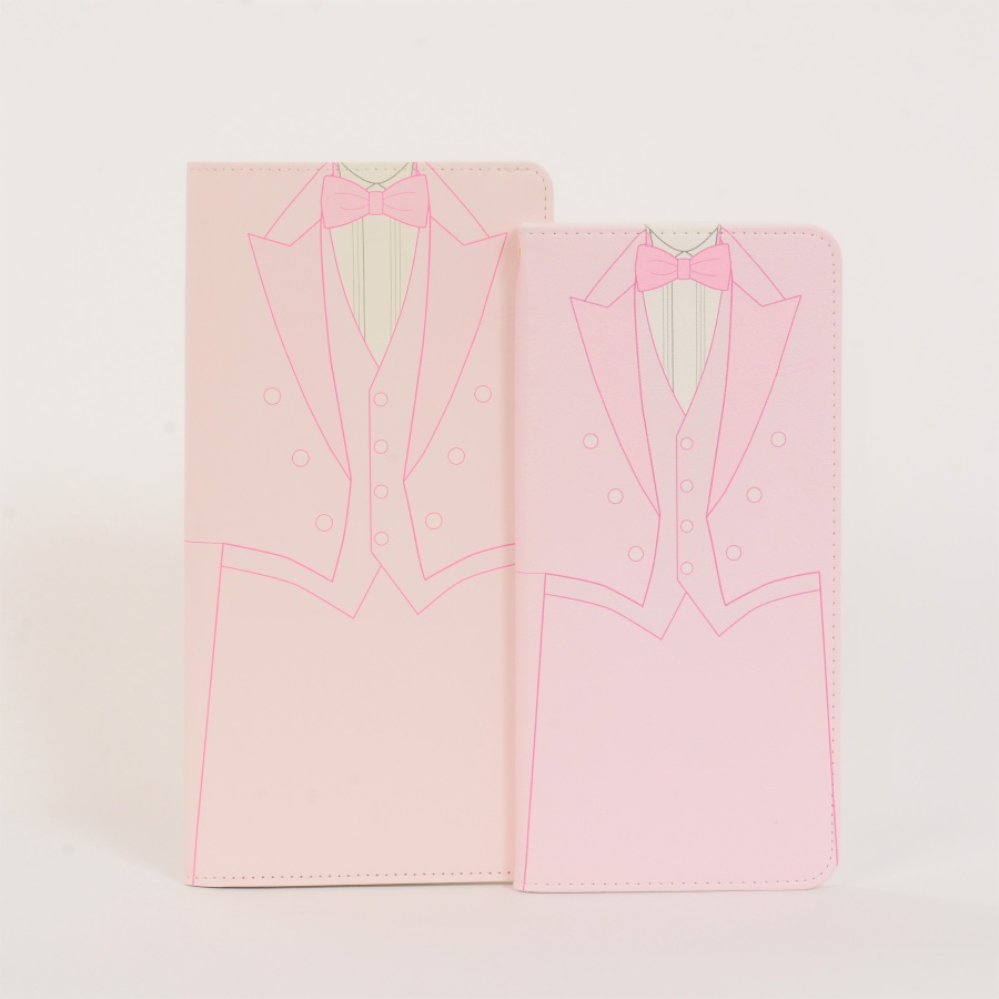 チケットホルダー 桜色燕尾柄Mサイズ