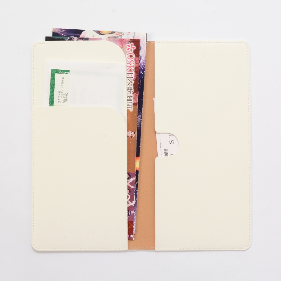 チケットホルダー 桜色燕尾柄 Lサイズ